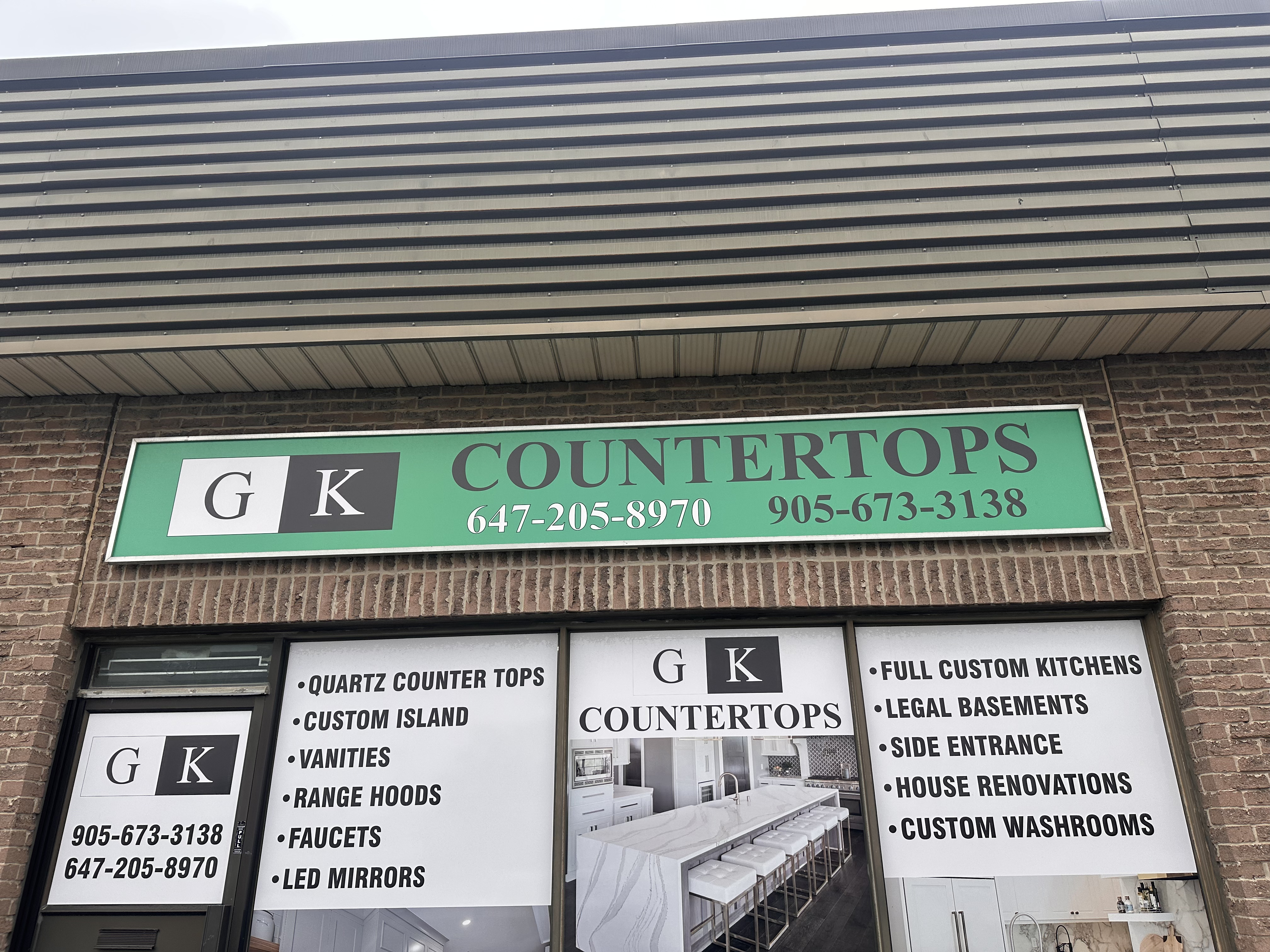 GK Countertops & Vanity Showroom Interior
